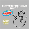 НОВОГОДНИЙ ЧЁРНО-БЕЛЫЙ КВЕСТ, 7+ 10166